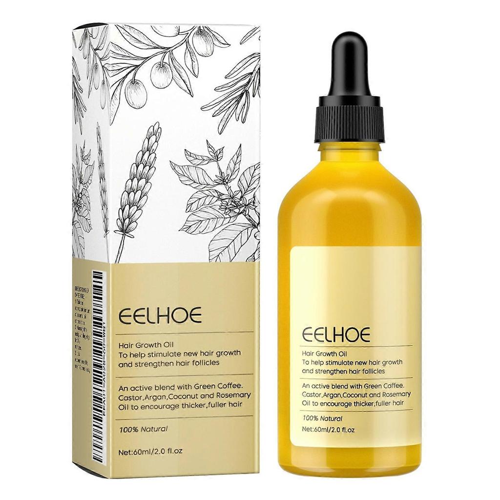 EELHOE Rosemary Hair Growth Oil 3pcs 60ml Natural for Dry and Thin Hair
