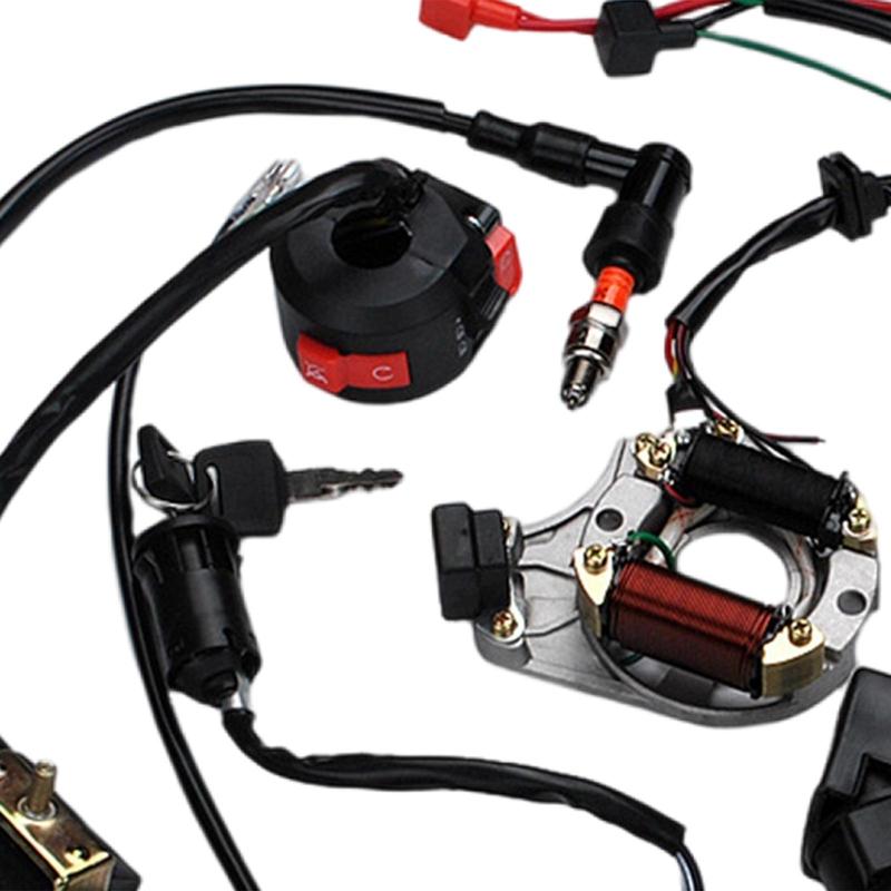 Complete Electrics Wire Harness Kit Stator for Dirt Bike Scooter ATV