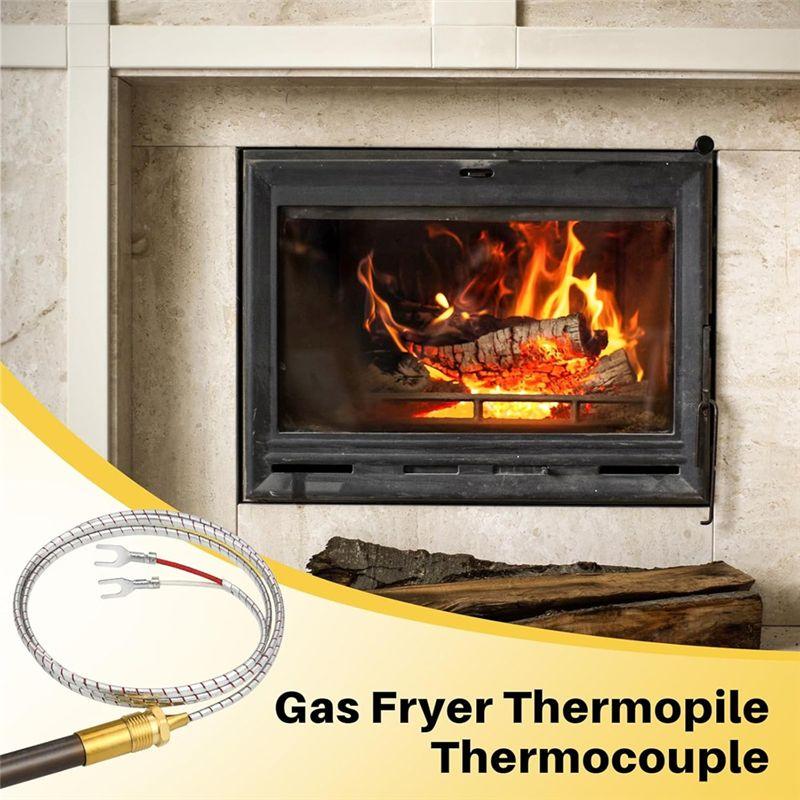 AEE4-Gas Fryer Thermocouple, Thermopile Replacement Fryer Parts For Pitco 60125501, For Elite Imperial Frymaster Dean