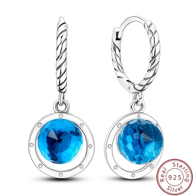 Damen Romantische 925 Silber Schneeflocke Stern Funkelnde Zirkonia Weihnachten Winter Ohrringe Passend für Hochzeitsfeier Exquisiter Schmuck