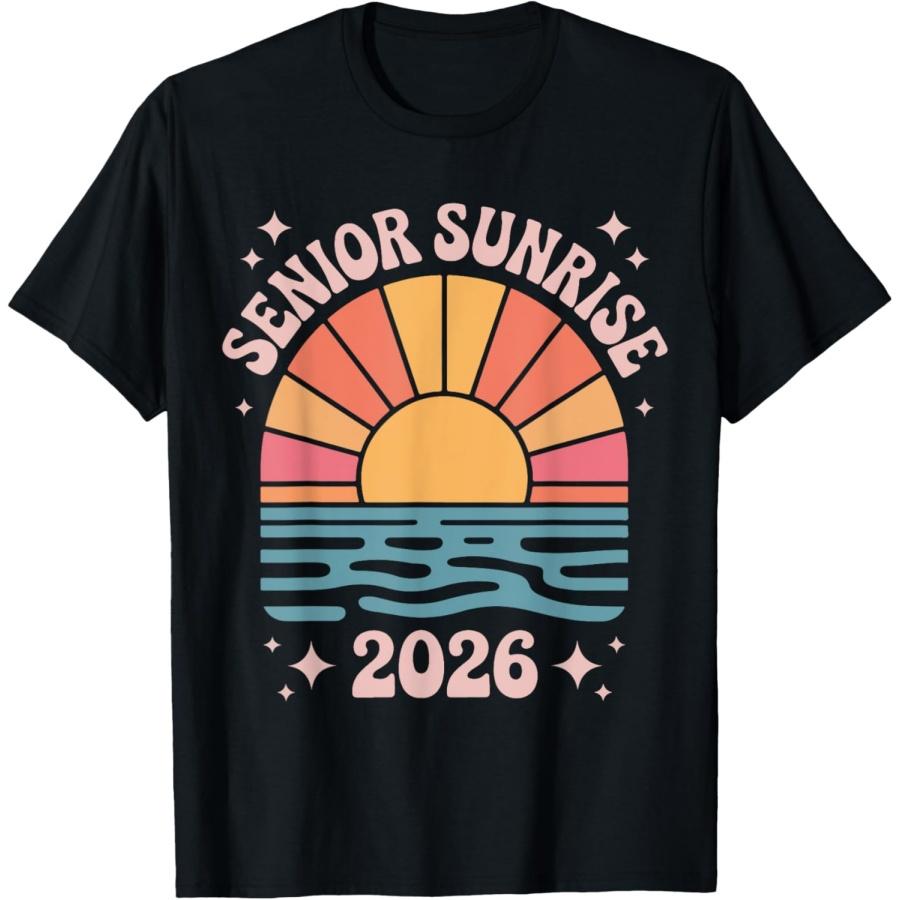 Senior Sunrise 2026 Seniors of Class Graduation Vintage T-Shirt XXXXXL чёрный