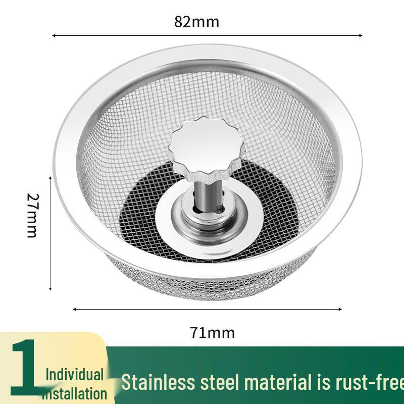 Stainless Steel Universal Sink Strainer: Aquarium Filter, Vegetable Washer, and Drain Basket.
