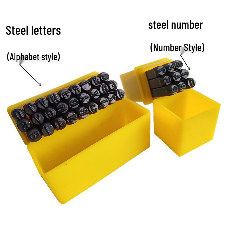 Digital Print Steel Letter & Number Punch Set
