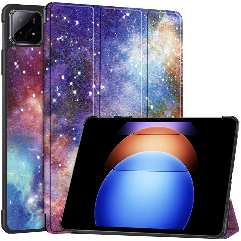 Pour Étui Pad 6S Pro 12.4  Support Pliable Magnétique Cuir Coque Rigide Tablette Pour Mi Pad 6s Pro 12.4 Housse Intelligente Mi Pad 6S Pro 12.4