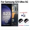 6,8” Super OLED Para Samsung Galaxy S23 Ultra S918 Montagem de Tela LCD com Touch Screen Digitador Suporta impressão digital e S-Pen