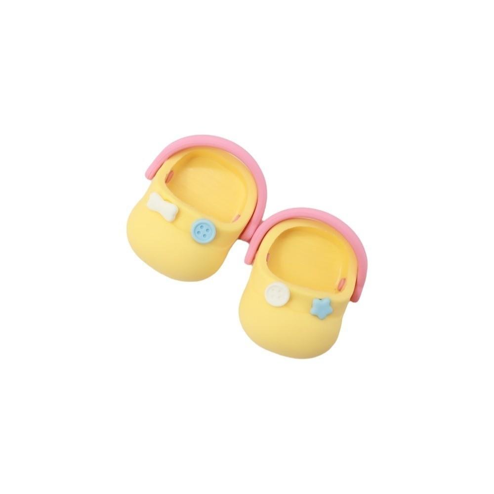 Big Head Shoe Doll Slippers Round Toe Cartoon Slippers Mini Silicone Slippers  Children Toys
