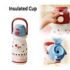 520ml Bounce Insulated Cup with Handle Vacuum-insulated Bottle Portable Cartoon Straw Cup  Office