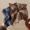 Vintage gestreifter Damen-Quadrat-Schal Haargummi mit einzigartigem Design