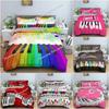 Music Pattern Bedding Set Piano Key Duvet Cover Set Luxury King Full Quilt Cover For Bedroom With Pillowcase Bedclothes