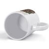 11oz White Coffee Mug with Smooth Printed Surface on Both Sides, Durable Ceramic Feel for Office Desk and Home Drink Breaks