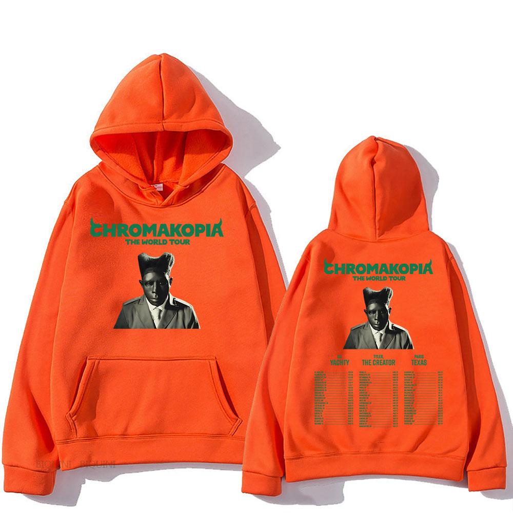 Chromakopia The World Tour 2025 Hoodies Rapper Tylerr The Creator Printing Sweatshirts for Winter Unisex Hoody