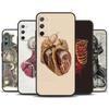 Medical Human Anatomy Funda For Samsung Galaxy S23 Ultra S22 Plus S20 S21 FE S8 S9 S10 Note 10 20 S24 Ultra Case