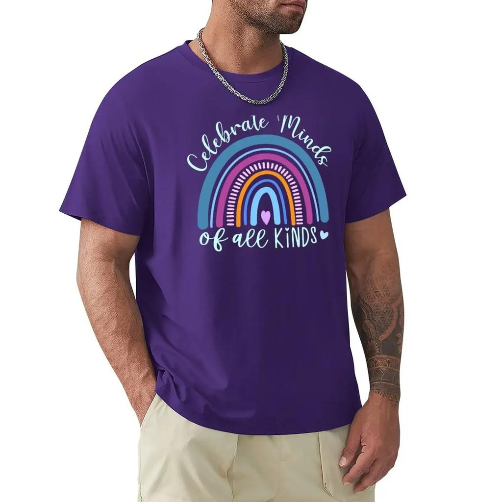 Celebrate Minds Of All Kinds T-Shirt Blouse vintage clothes funnys oversized graphic t shirts for pack