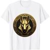Ägypten altgoldener schakal pharao sphinx ägyptisch T-Shirt(8)