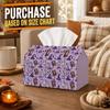 1pc Halloween Tissue Box Holder with Magical Spooky Design - Witch Hat Spellbook Potion Bottle, Durable Polyester, Ideal for Kitchen, Living Room, Bed