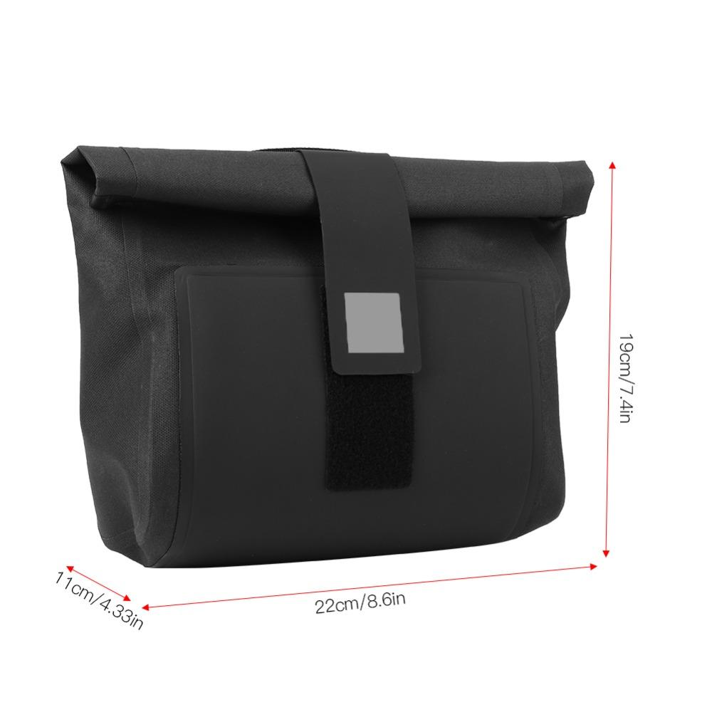 Waterproof Bicycle Handlebar Bag 2L Capacity Bike Storage Bag Durable Cycling Bag  Outdoor Storage