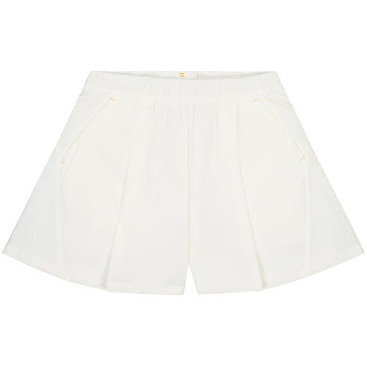 

New Balance Solid Comfort Woven Casual Shorts Women Bottoms White NVE24232-IV