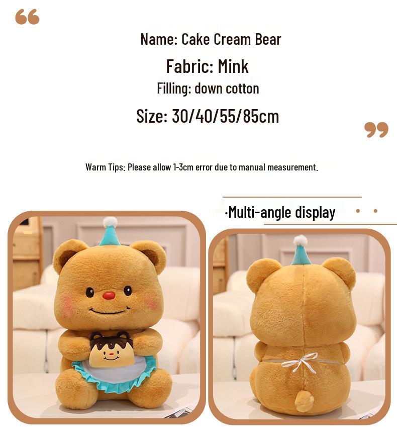 Butter Bear Plush Doll - Trendy Birthday Gift for Girls
