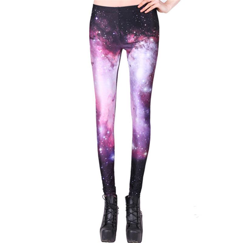 

European American Women s Red Digital Print Skinny Base Layer Pants One Size