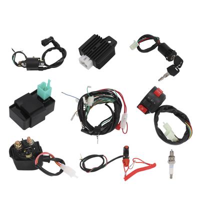 Electrics Wiring Harness Loom Regulator Spark Plug CDI Unit Kit for 50cc 70cc 90cc 110cc 125cc 4