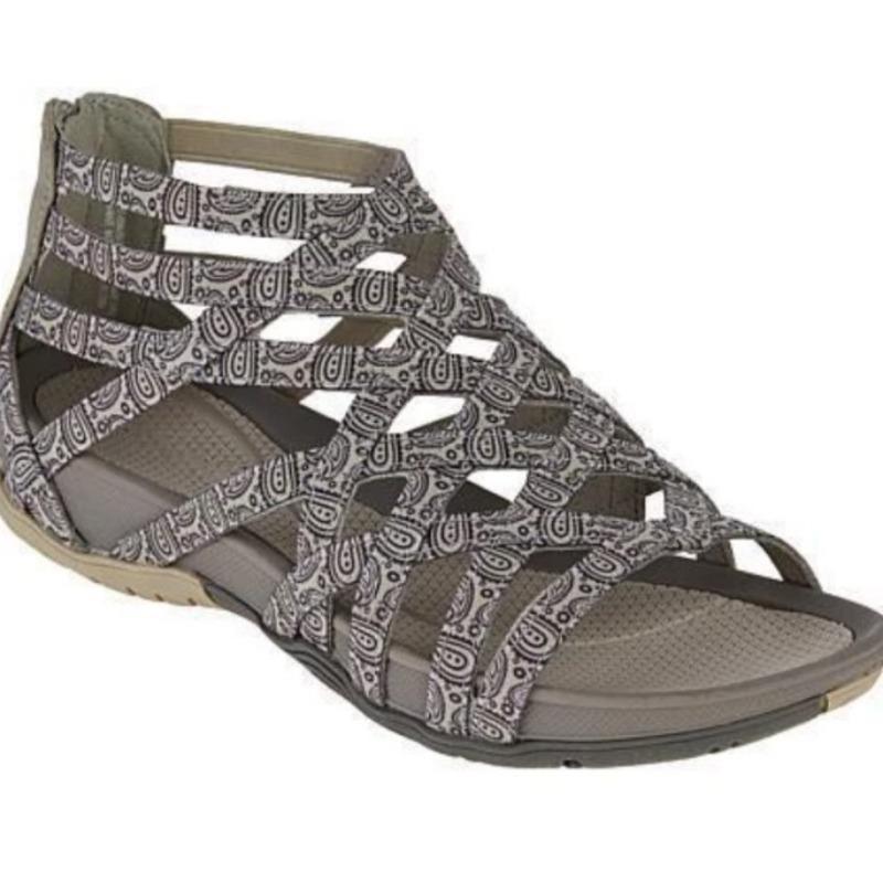 

Женские туфли на большой танкетке, плоские, с перекрестными ремешками, с открытым носком, на молнии сзади, римские женские сандалии 43 дубильная кора