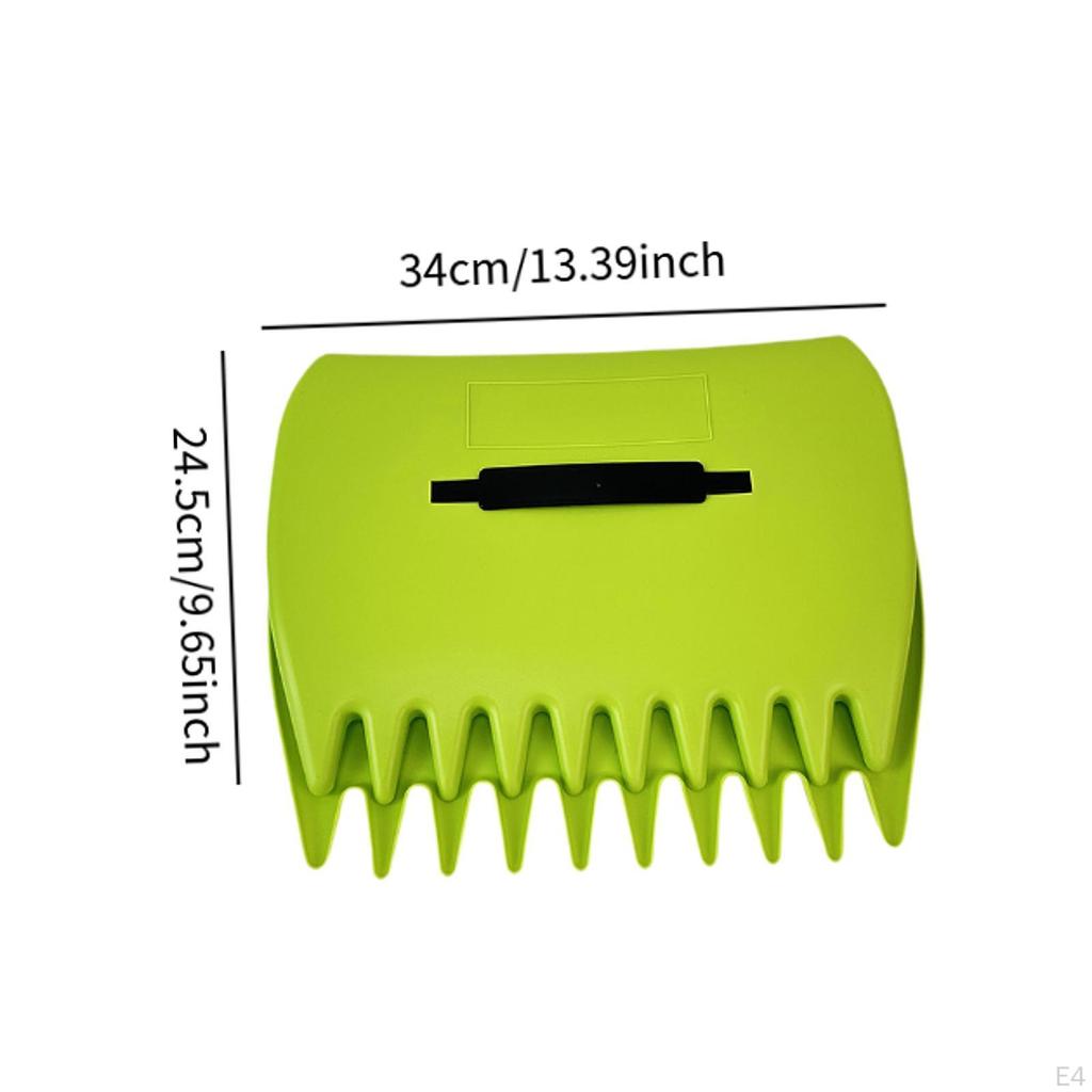 2Pieces Garden Leaf Grabber Hand Rakes for Gardeners Multifunctional 34x24.5cm Lightweight Handheld