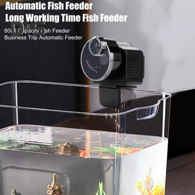60ml Automatic Fish Feeder for Aquarium Auto Fish Food Dispenser Battery Operated Fish Feeder for Fish Turtle Tank