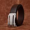 High-End Stainless Steel Automatic Buckle Belt Men'S Genuine Leather First Layer Cowhide Simple Business Dress Pants Belt Men'S