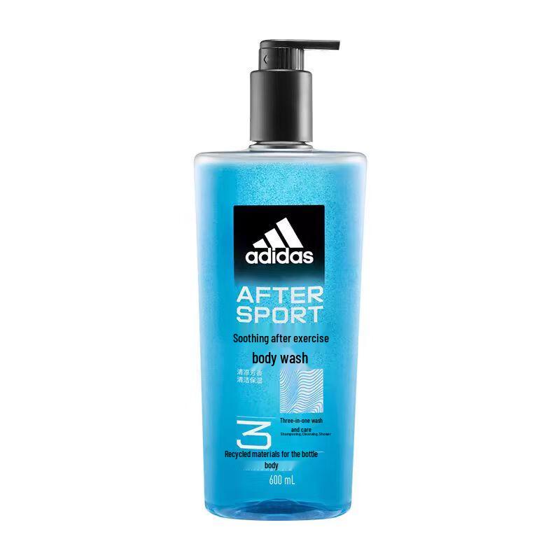 Adidas Men's Ice Point 3-in-1 Body Wash, Shampoo & Face Cleanser