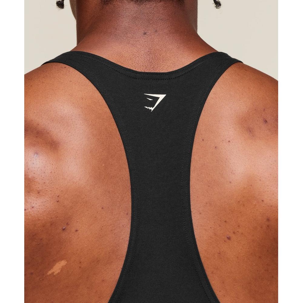 Gymshark Double Bicep Stringer Black A2b9m Bb2j