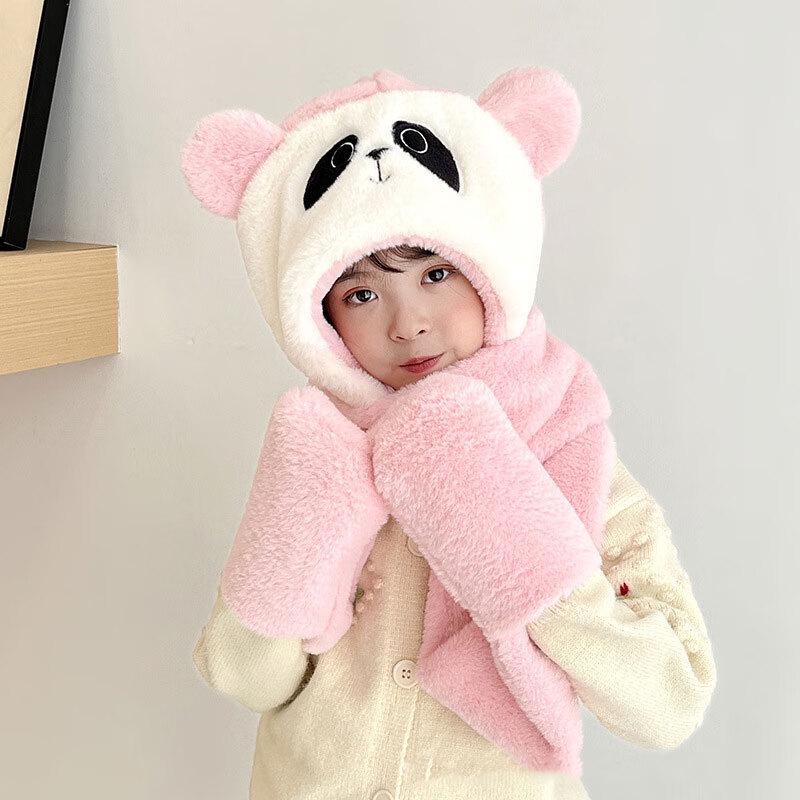 

Children s Panda Pink Winter Warm Ear Protection Set 1