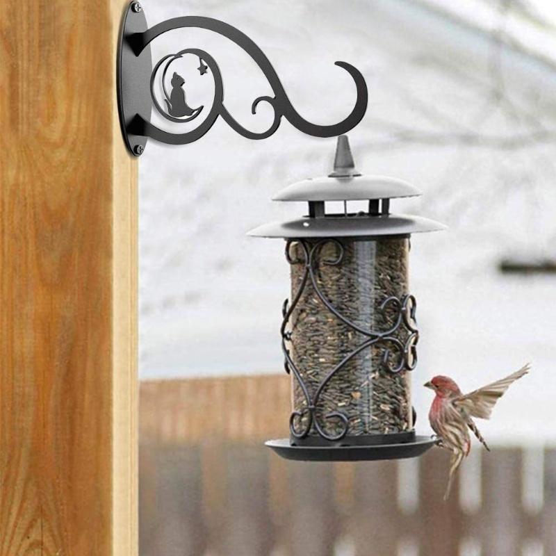 Haczyk do doniczki ściennej Metalowy wieszak Wspornik do roślin Do wieszania karmników dla ptaków Dzwonków wietrznych Latarni