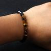 Facted Natural Obsidian Hematite Tiger Eye Beads Bracelets Men for Magnetic Health Protection Women Soul Jewelry Pulsera Hombre