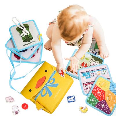 Bambini Libri silenziosi e impegnativi Montessori Giocattoli da tavolo Allenamento della motricità fine Apprendimento prescolare Giocattoli sensoriali per bambini Attività di viaggio
