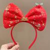 1PC New Year Gift Christmas Headband Santa Snowman Elk Hairdband Xmas Tree Deer Horn Headwear Merry Christmas Party Decoration