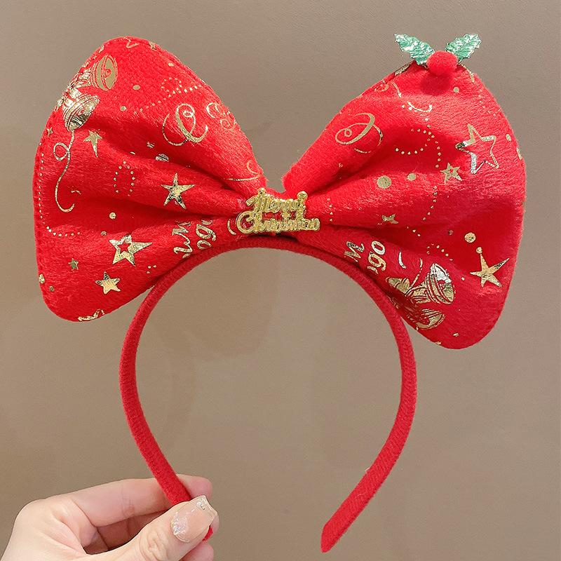 

1PC New Year Gift Christmas Headband Santa Snowman Elk Hairdband Xmas Tree Deer Horn Headwear Merry Christmas Party Decoration