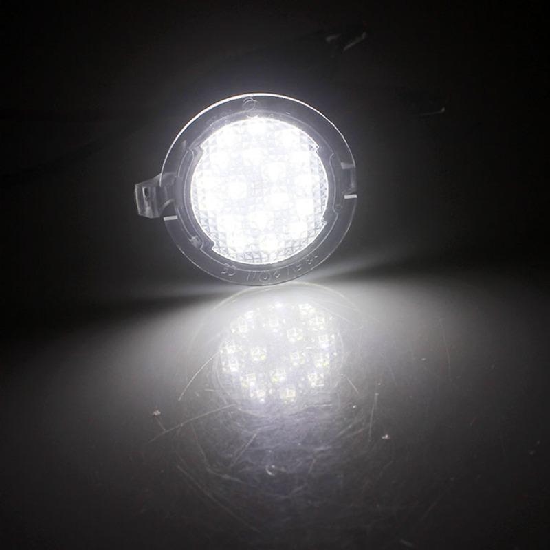 LED License Plate Light Side Mirror Projection Light Compatible with Ford Mondeo Taurus Explorer Everest Quality Car Accessories