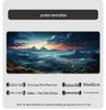 Extra Large Washable Mouse Pad - Aurora Landscape & Sunset Clouds Design, Thickened for Office and Gaming Desks
