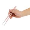 304 Rostfritt Stål Ätpinnar Japanska Sushi Ätpinnar Servisset(Rosa Silver)