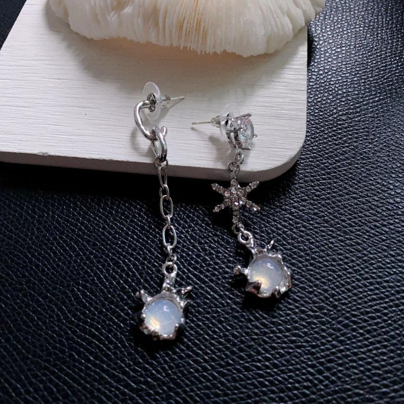 Boucles d'oreilles à longues pampilles pour femmes, style coréen Dongdaemun, design original, boucles d'oreilles polyvalentes