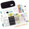 Kawaii Federmäppchen, großer Stauraum, 3 Fächer, beidseitig geöffnet, für Schüler, Schreibwaren, Schreibtisch-Organizer, Schulbedarf