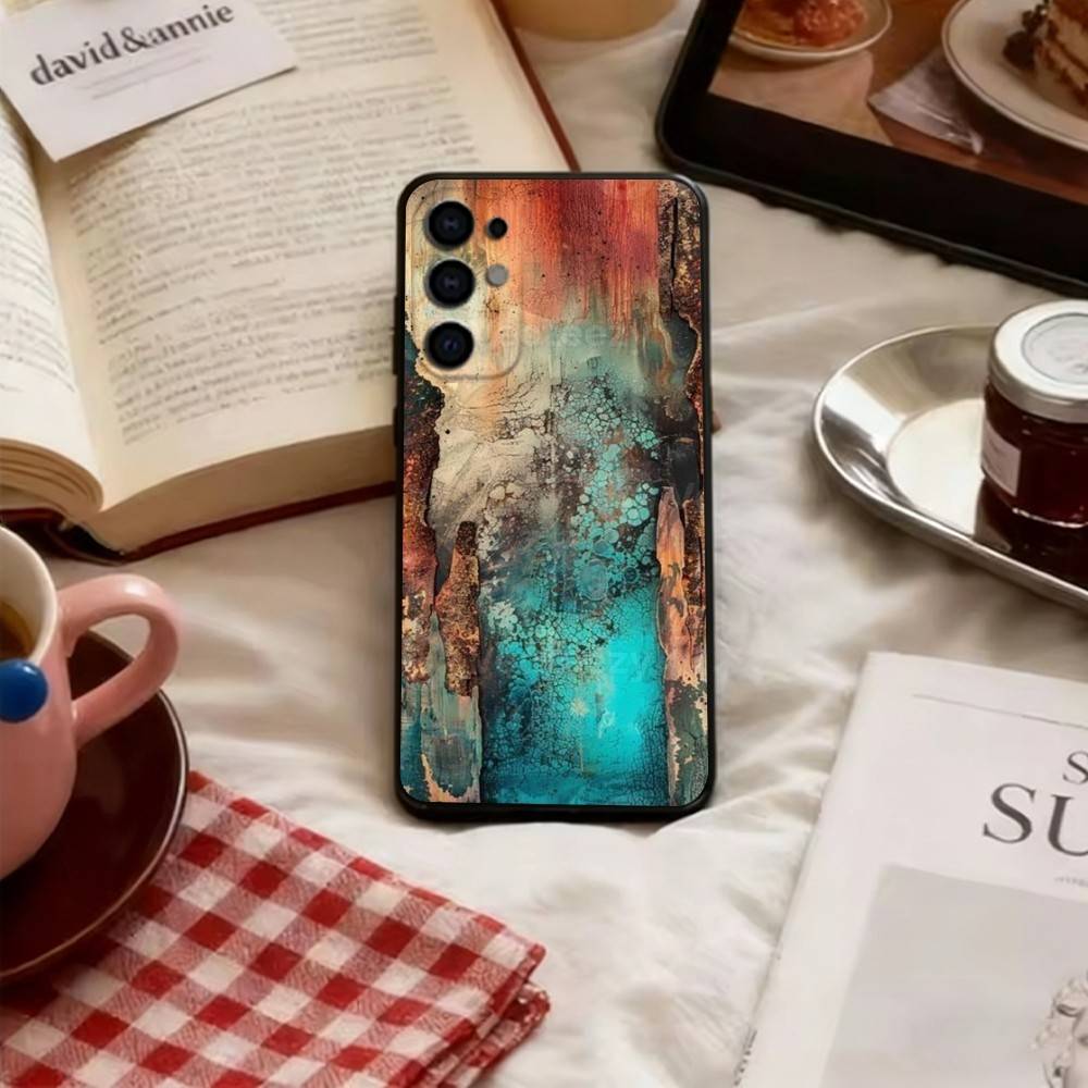 

Vintage Rust Phone Case For Samsung S25,S24,S21,S22,S23,S30,Ultra,S20,Plus,Fe,Lite,Note,10,Black Cover Samsung S20lite5G