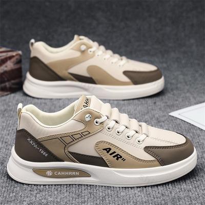 Herresko Casual Sneakers 2025 Sommer Sport Utendørs Fottur Luksus Designer Tennis Løping Plattform Skateboard PU Lærsko