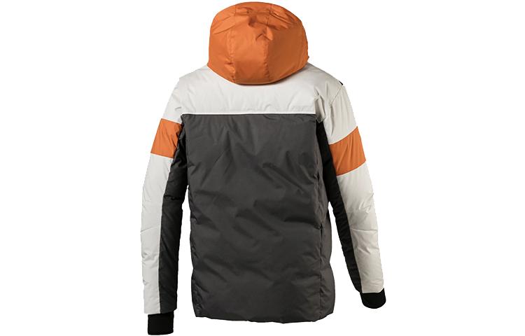 Puma Down Jackets Men's Lime Gray Hooded Thickened Other 580025-37