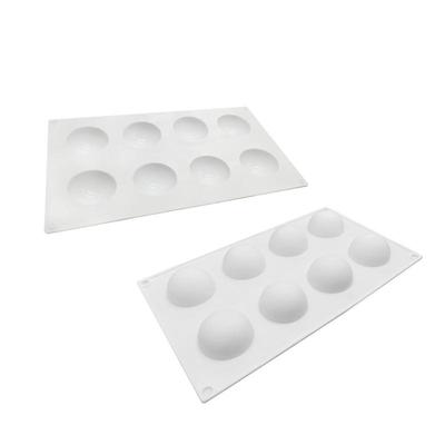3D-Kugel-Silikonform für Mousse-Kuchen, Kugelform, Professionelles Backwerkzeug, Antihaft-Blech für Französische Desserts, Schokoladenhandwerk