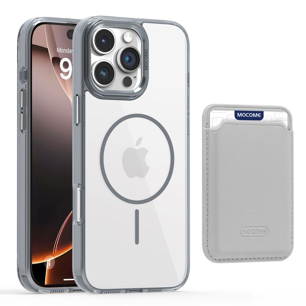 Suitable for IPhone16PROMAX, Thin-ring Magnetic Card Case, Phone Case, Apple 15 Star Shield Transparent Anti-drop Protective Case