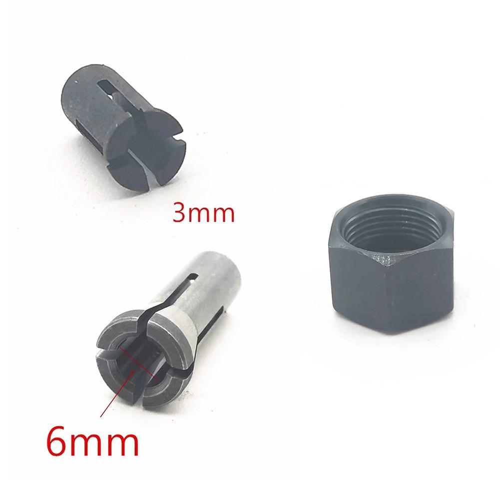 Collet Chuck Cap With Nut Electric Router Drill Chuck For Makita 906 763620-8 3mm 6mm 763627-4 GD0603 GD0601 Tire Chucks 1