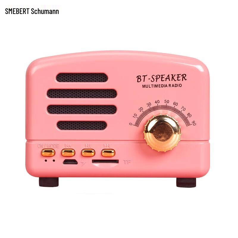 

SMEBERT BT01 Wireless Portable Retro Wooden Bluetooth Speaker