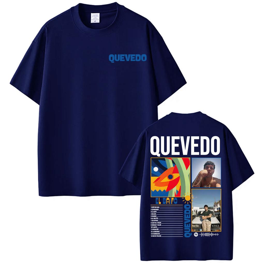 Rapper Quevedo 2026 EL BAIFO Graphic Tshirts for Unisex Women Harajuku Vintage Gothic T Shirt Casual 100 Cotton Oversized Tshirt