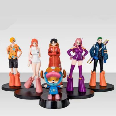 Cheap  Egghead One Piece Luffy Zoro Nami Sanji Franky Chopper Bonney Figures Pvc Model Toys 16-18cm